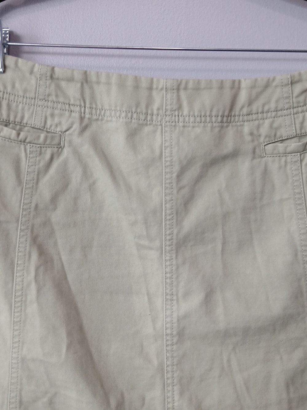 Eddie Bauer 100% Cotton A-line Midi Skirt Womens 18 Casual Minimalist - Picture 2 of 5
